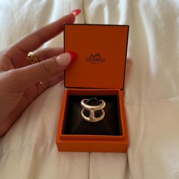 Hermes Osmose Silver Ring - Picture 1 of 6